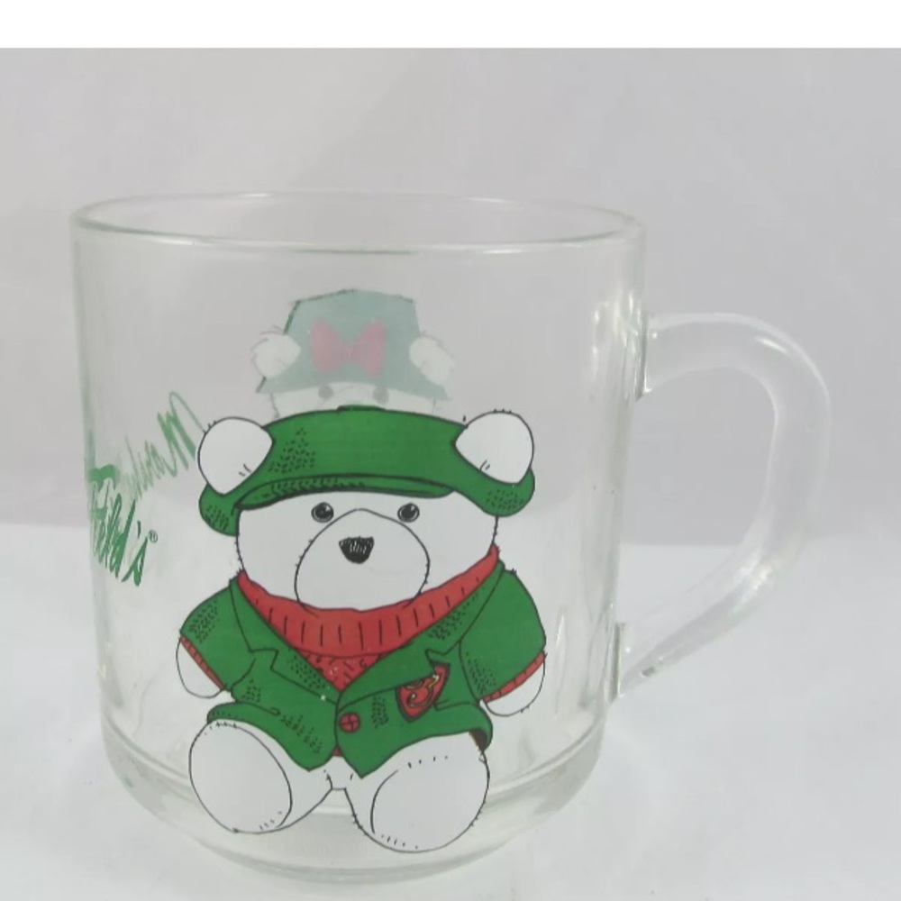 Marshall fields holiday glass mug